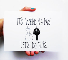 It's wedding day. Greeting card. It's wedding day, so let's do it! Free Download 2025 greeting card