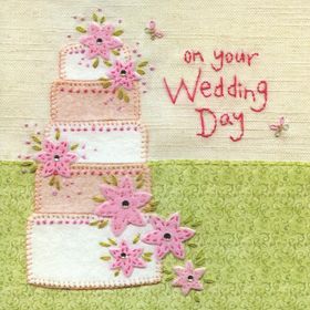 Wedding day cake. Greeting card. As the two of you are starting your married life together, youre wished a world of happiness to share for ever and ever! Free Download 2025 greeting card