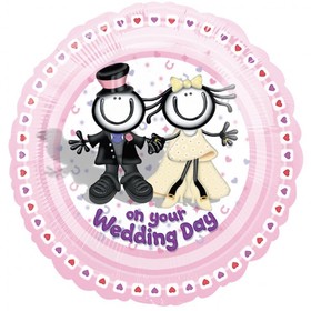 Happy wedding day, pretty couple! Greeting card. May the roof above you never fall in and may you both never fall out. Free Download 2024 greeting card