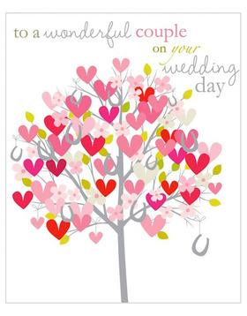 To a wonderful couple. Greeting card. Hope your Wedding proves to be A happy day for you. Free Download 2025 greeting card