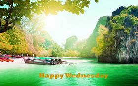 Have a good Wednesday, grandmother! New ecard. A postcard with beautiful scenery for you on this beautiful morning. The middle of the week is not a problem. I will always be with you. Free Download 2024 greeting card