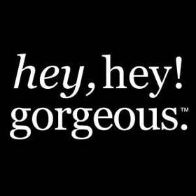 Hey, Hey! You're really gorgeous! New ecard. Download image. White hello sign on black background. Card for friend! Free Download 2024 greeting card