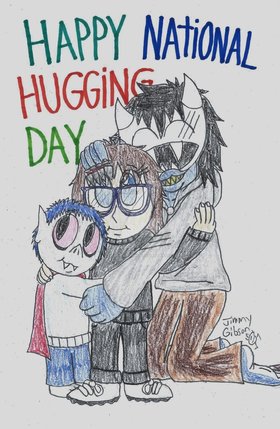Happy Hug Day dear friends... New ecard... ITS NATIONAL HUG DAY! But its always a good day to give someone a little lovin. ? Free Download 2024 greeting card