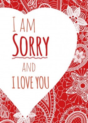 I love you and I'm sorry! New ecard for her or him Cards with a hearts. I love you. I am so sorry. Download free images. Free Download 2025 greeting card