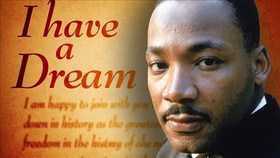 Ecard of Martin Luther King's speech. I have a dream. Quote by Martin. Free Download 2025 greeting card