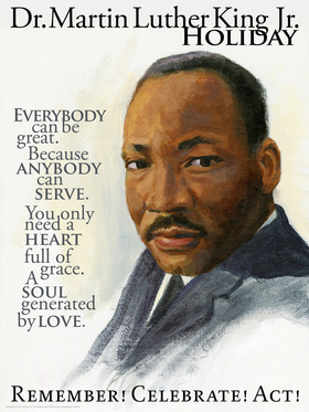 Martin Luther King Day 2019. Everybody can be great. Because anybody can serve. Free Download 2024 greeting card