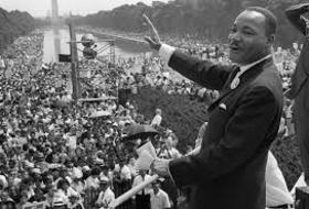 Card of Martin Luther King. Photo. Martin Luther King speaking. Free Download 2024 greeting card