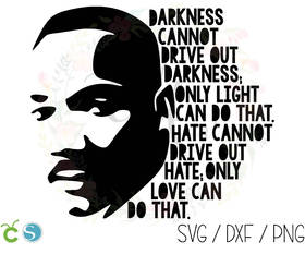 card of Martin Luther King Jr. Darkness cannot drive out Darkness, only light can do that. Free Download 2025 greeting card