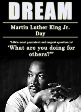 Martin Luther King Day ecard. Ecard for free. Ecard of Martin Luther King Day. Free Download 2024 greeting card