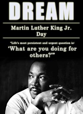 Martin Luther King Day ecard. Ecard for free. Ecard of Martin Luther King Day. Free Download 2025 greeting card