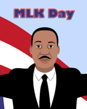 HappyMLK day. Ecard for free. A great MLK day. Free Download 2025 greeting card