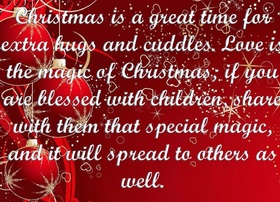 Merry Christmas for beloved family. New ecard. Love is the magic of Christmas, If you are blessed with children share with them that special magic, and it will spread to others as well. Free Download 2024 greeting card