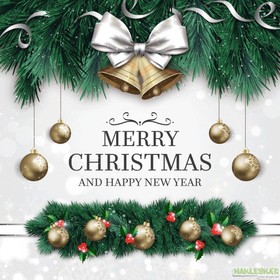 Merry Christmas and Happy New Year card. Merry Christmas 2018. I wish to be healthy, honest, conscientious person and think about others. Free Download 2024 greeting card