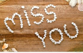 Miss You very hurd. Ecard. Miss you Written with pearl. Free Download 2024 greeting card