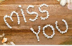 Miss You very hurd. Ecard. Miss you Written with pearl. Free Download 2025 greeting card