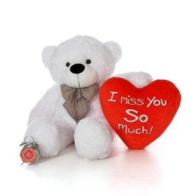 Miss You. Greeting card for her. Bear. I miss you so much. Free Download 2024 greeting card