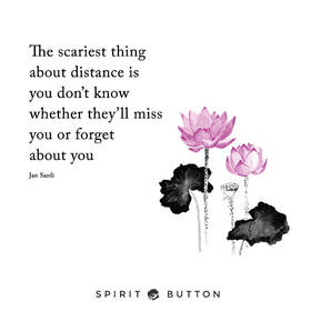 The postcard for free. Beautiful flowers. The scariest thing about distance is you don't know whether they will miss you or forget about you. Free Download 2023 greeting card