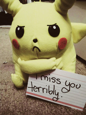 Miss You terribly. Ecard to You. I miss you terribly. Sad pokemon. Free Download 2024 greeting card