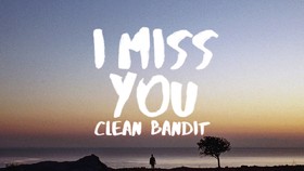 I Miss You white title. Ecard for You. I Miss you Clean bandit. Free Download 2025 greeting card