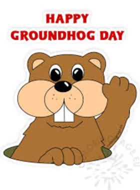National Groundhog day 2019! New ecard. Waxing marmot with a paw... National Groundhog day 2019... Free Download 2024 greeting card