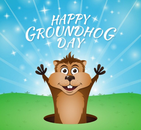 National Groundhog day... Ecard... Picture from the cartoon... Interesting Picture... Good day... Free Download 2024 greeting card