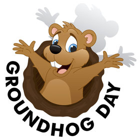 National Groundhog day... Ecard for friends... Shadow... Groundhog... National day... Free Download 2025 greeting card