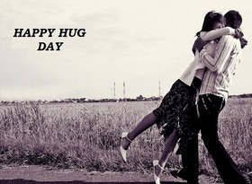 National Hug Day!!!! Ecards for him... Happy hearts... Two halves of one whole... Made me the happiest in the world!!! Happy Hug Day! Free Download 2025 greeting card