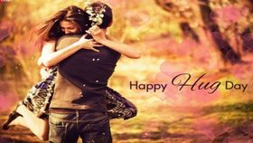 National Hug Day. Ecards for him. She loves him. National Hug Day.... Love... Woman and man... Hugs... Beautiful... Free Download 2025 greeting card