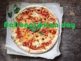 National pizza day postcard for beloved one. A good national pizza day. Postcards for loved ones. I like pizza. Pizza is a miracle. Free Download 2025 greeting card