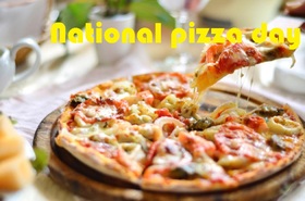 National day of pizza card for father. Download a card free of charge for the father. Dear dad, on holiday. Delicious and hot pizza. Paradise pleasure. Free Download 2024 greeting card