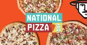 National pizza day postcard for sister. National pizza day is the most favorite holiday. I like pizza. I give you this postcard and invite you to eat pizza. Free Download 2022 greeting card