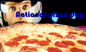 National pizza day wishes for daddy. New Ecard. Warm regards for the national pizza day. A nice piece of pizza. I like pizza. Pizza with salami. Free Download 2025 greeting card