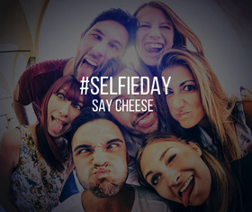 Happy Selfie day! That's for you. New Ecard. Download a free card for friends. Greet your friend. National selfie day. Have a good day! Free Download 2025 greeting card