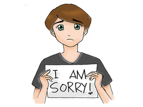 I express regret for you, darling. New ecard. A boy with an apology sign in his hands. I beg your pardon for everything bad. Accept my apologies Sincere, heartily. Free Download 2024 greeting card