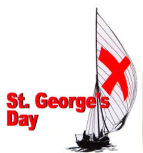 St. George's day to all of my friends. On St. George's Day I want to Wish you To be youeself, our George also safe and sound us. Free Download 2025 greeting card