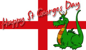 St. George's day - british holidays. Let the George's exploits and merits will be your inspired and invited with you. Free Download 2024 greeting card