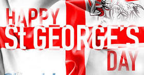St. George's day in England. Ecard for free. I want to wish you live and to be loved. Spite all obstacles and in business always was lucky. Free Download 2024 greeting card