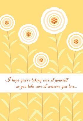 Gentle e-card - reminder Take Care Of Yourself! New ecard. Take care of yourself. Wishes. Flowers. Reminder. Gentle. Free Download 2025 greeting card