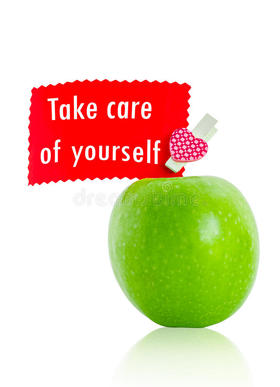 Take Care Of Yourself and Stay Healthy! New ecard. Take care of yourself. Apple. Be Healthy. Free Download 2024 greeting card