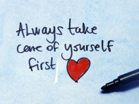Always Take Care Of Yourself first! New ecard. With love. Take Care Of Yourself! Heart. Pen. Free Download 2024 greeting card