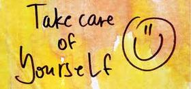 Take Care Of Yourself With a smile! New ecard. Take care of yourself. Smile. Free Download 2024 greeting card