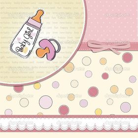 Baby girl. Wishes for a new born baby girl. Congratulations on the birth of a baby. Cute postcard for a new born baby family. Free Download 2024 greeting card