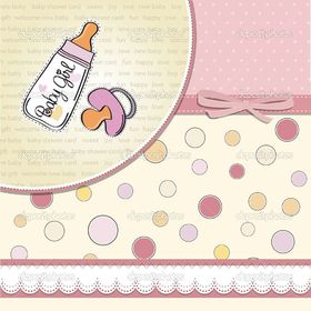 Baby girl. Wishes for a new born baby girl. Congratulations on the birth of a baby. Cute postcard for a new born baby family. Free Download 2025 greeting card