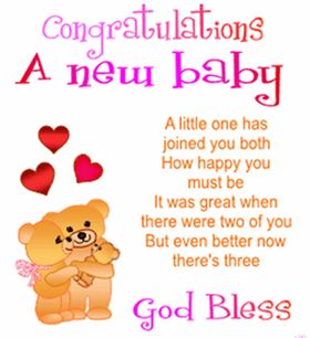 Congratulations a new baby. Ecard. New baby. Birth of a child. Congratulations. A little one joined you both. Good blesses. Free Download 2025 greeting card