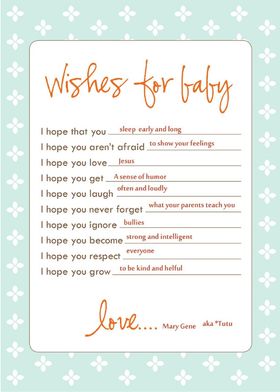 Wishes for baby. Wishes for baby. List of wishes for a new born baby. Congrats on a new baby. Free Download 2025 greeting card