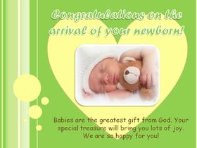 Congratulations on the arrival of your newborn! Congratulations for a new born baby. Sleeping baby. Baby cards. babies are the greatest gift from God. We are so happy for you. Free Download 2024 greeting card