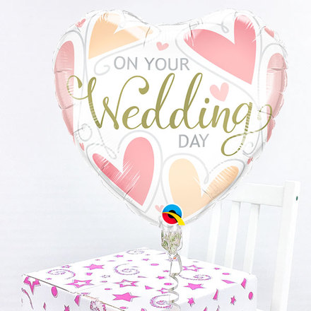 Happy Wedding Day Ballon Ecard The Best Greeting Card For You