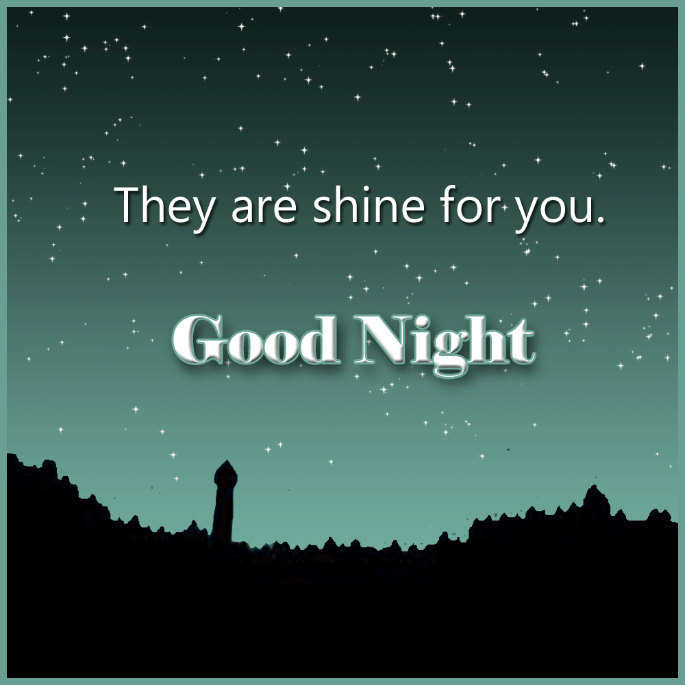 Sweet dreams, lovely girl. It's for you. Gif ecard Shining postcard for beautiful girl. These stars are shining for you. Good night and let the dream only bring peace. I'm always with you. Free Download 2023 greeting card