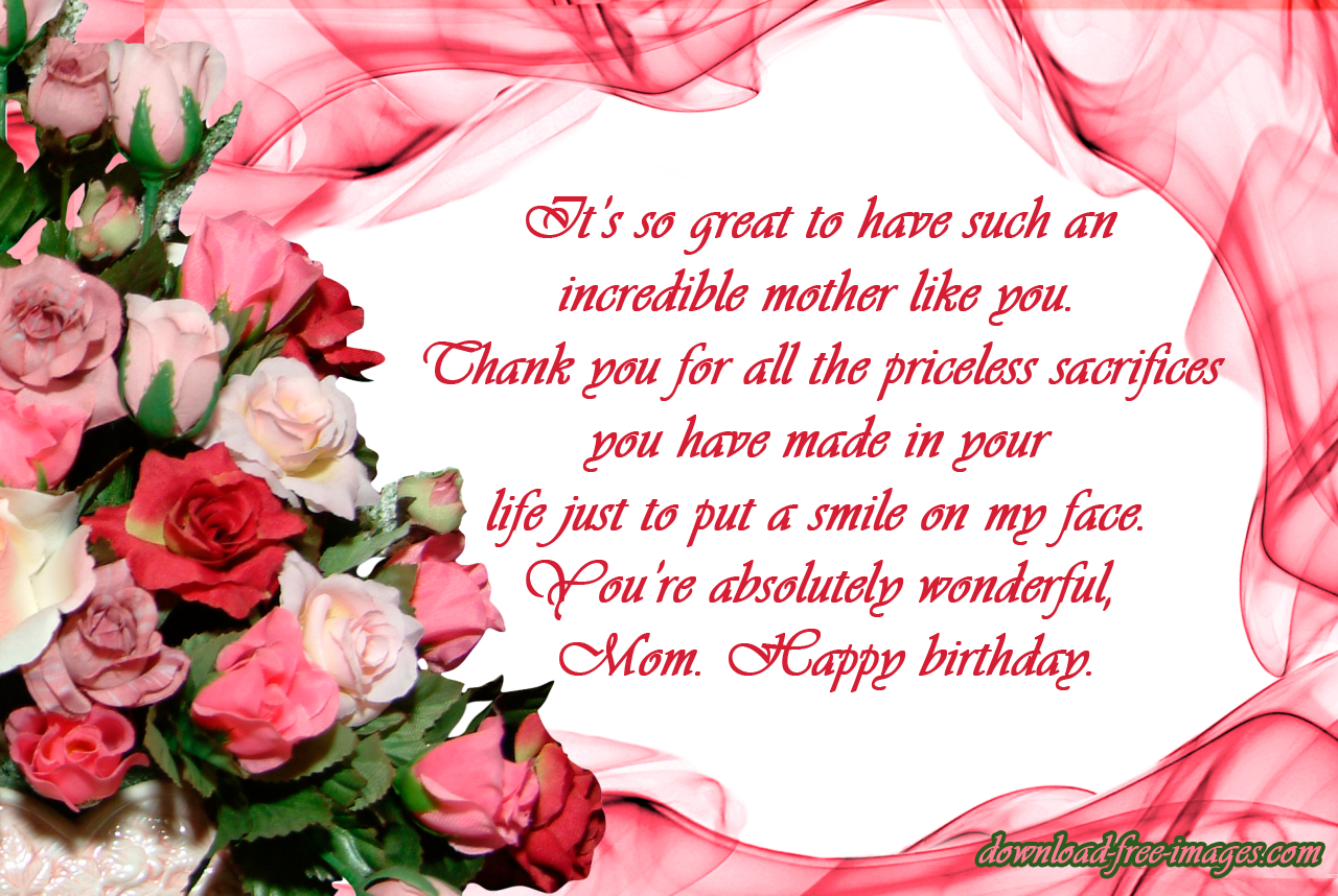 Happy Birthday Wishes for Mom! A big bouquet of roses! Nice ecard ...