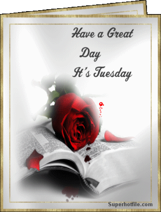 Have a good day. It's Tuesday. Gif Ecard. Tuesday rose. Have a happy Tuesday. Have a great day. Tuesday wishes for her. Tuesday cards. Free Download 2023 greeting card